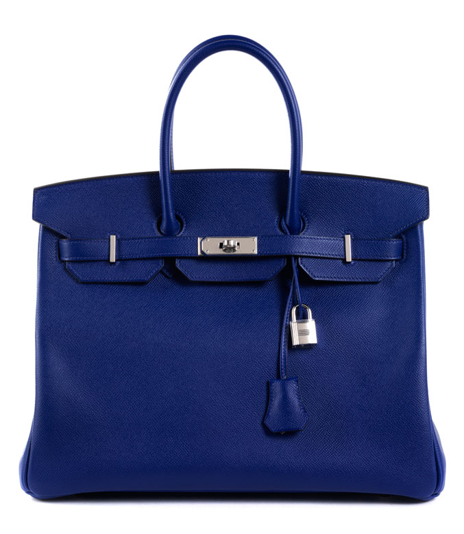 Birkin Bag 35 cm „Bleu Electrique 