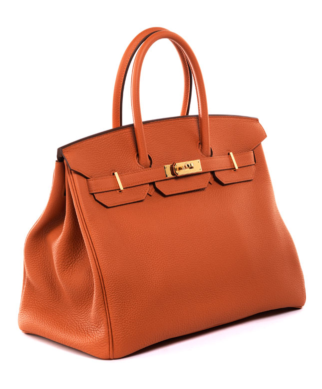 hermes orange handbag