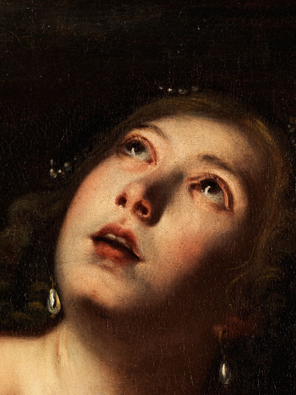 Detailabbildung: <b>Artemisia Gentileschi</b>, 1593 - 1652, zug. - Hampel-80030004-b