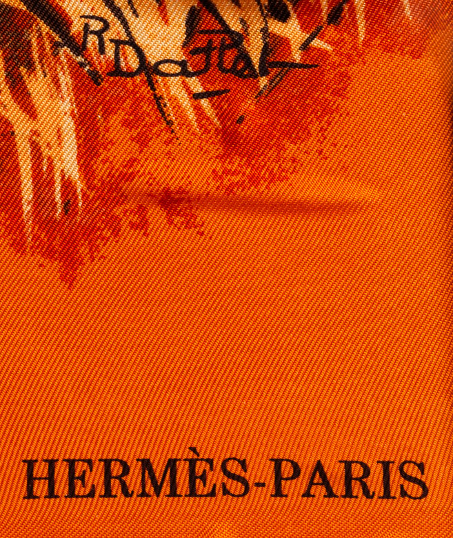 Sold at Auction: Hermes Scarf Tigre Du Bengale design by Dallet